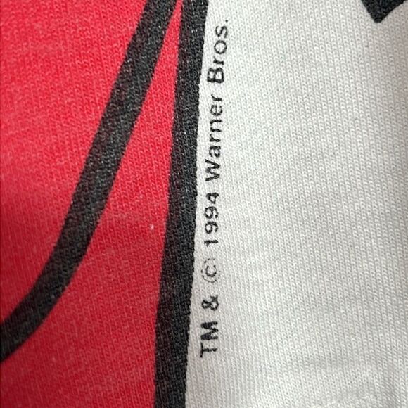 🎄 Vintage 1994 Looney Tunes TAZ CHRISTMAS single stitch Sleep Shirt - OSFA - GU - Picture 4 of 8